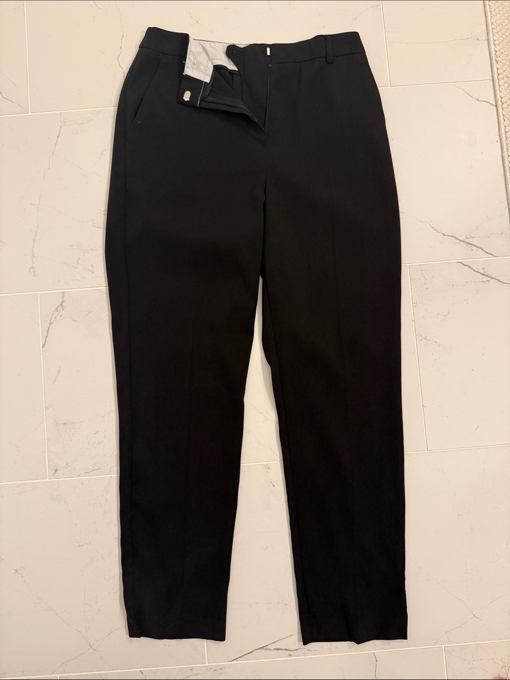 Topshop Black Women's Straight-Leg Trousers